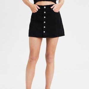 AE Black High-waisted A-line skirt